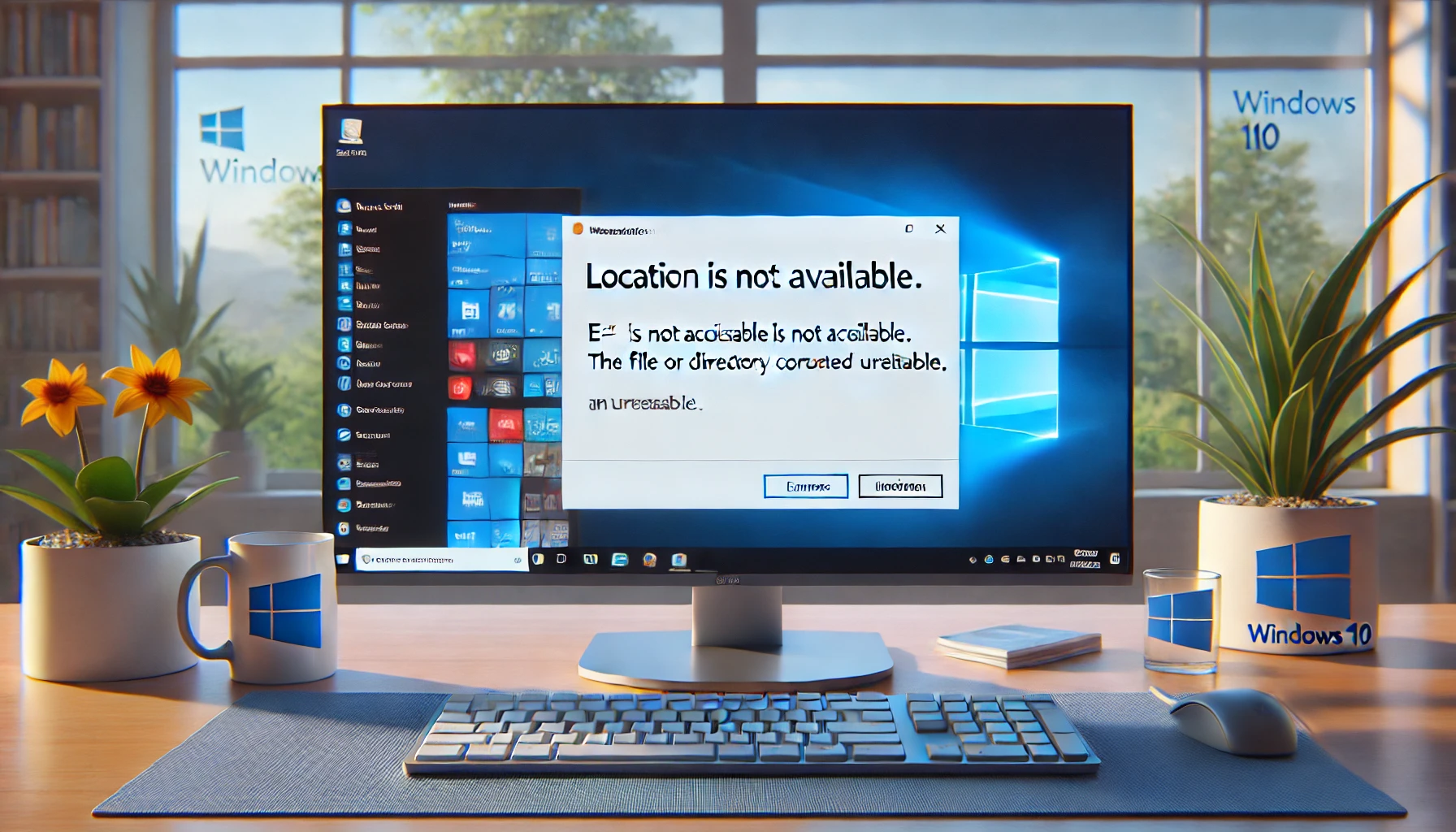 برطرف کردن خطای The file or directory is corrupted and unreadable