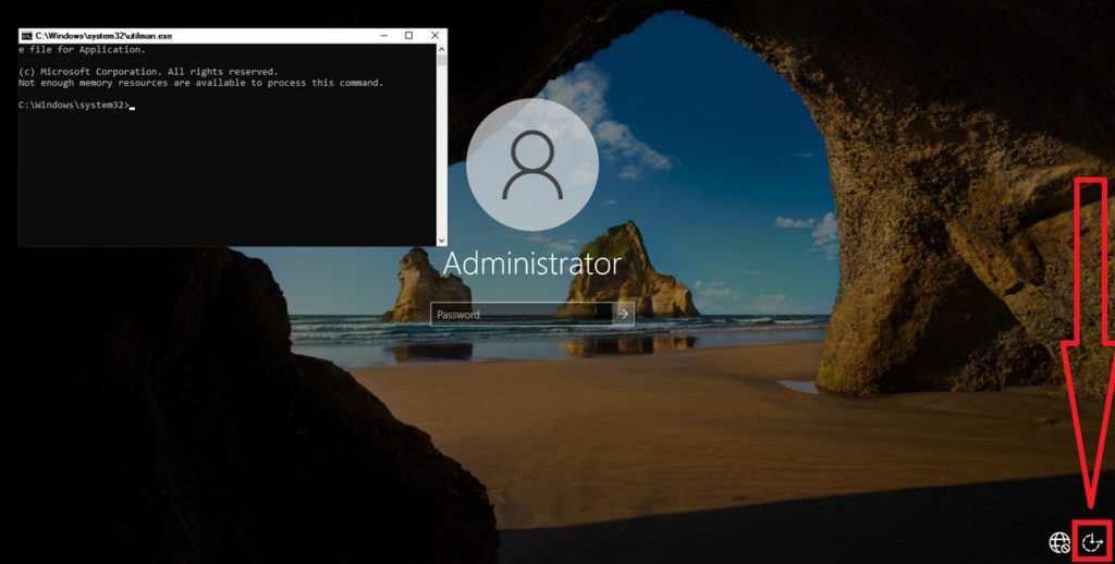 صفحه لاگین ویندوز و cmd باز شده